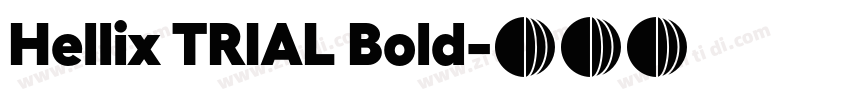 Hellix TRIAL Bold字体转换